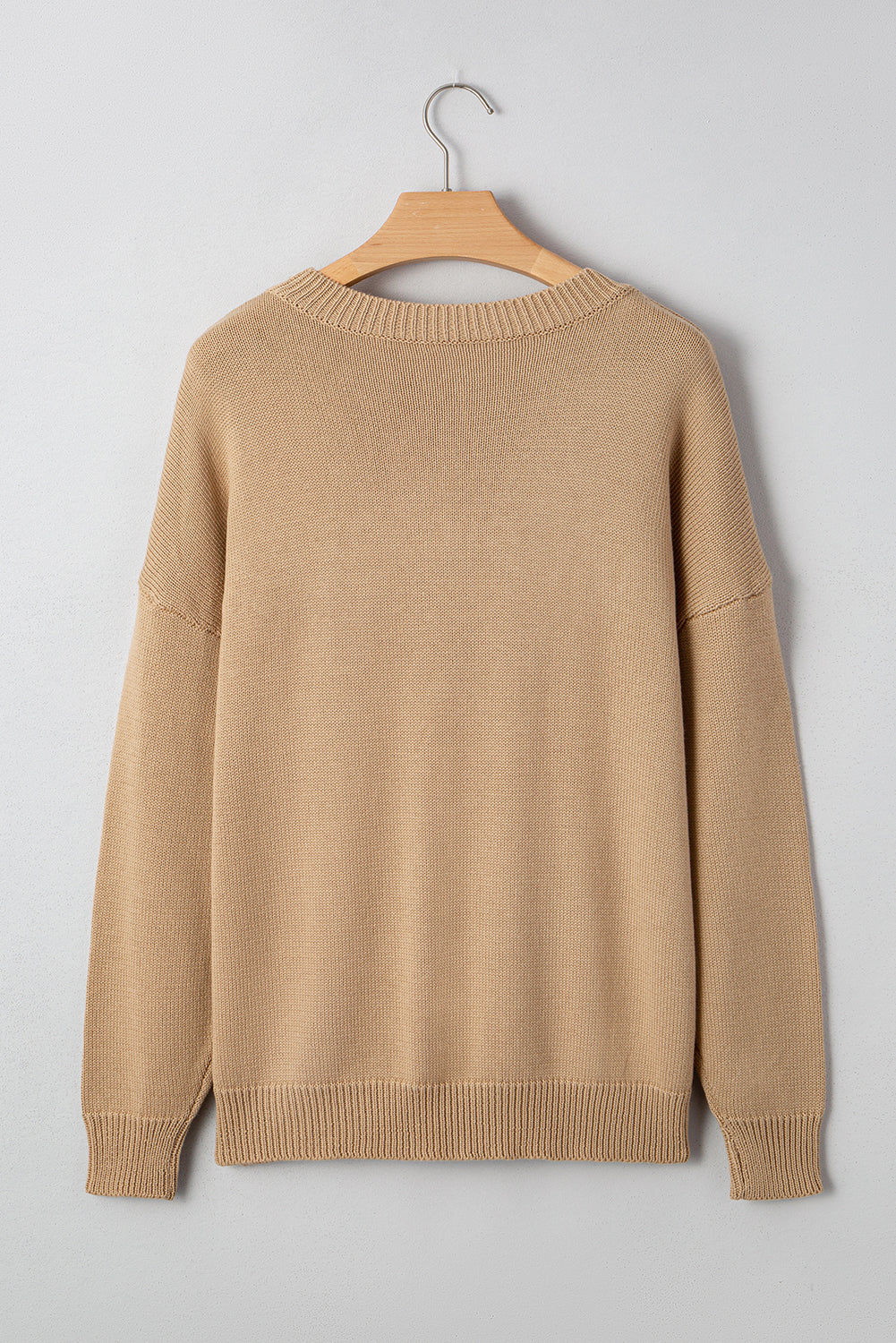 Merry Colorful Dot Detail Christmas Dolman Sweater