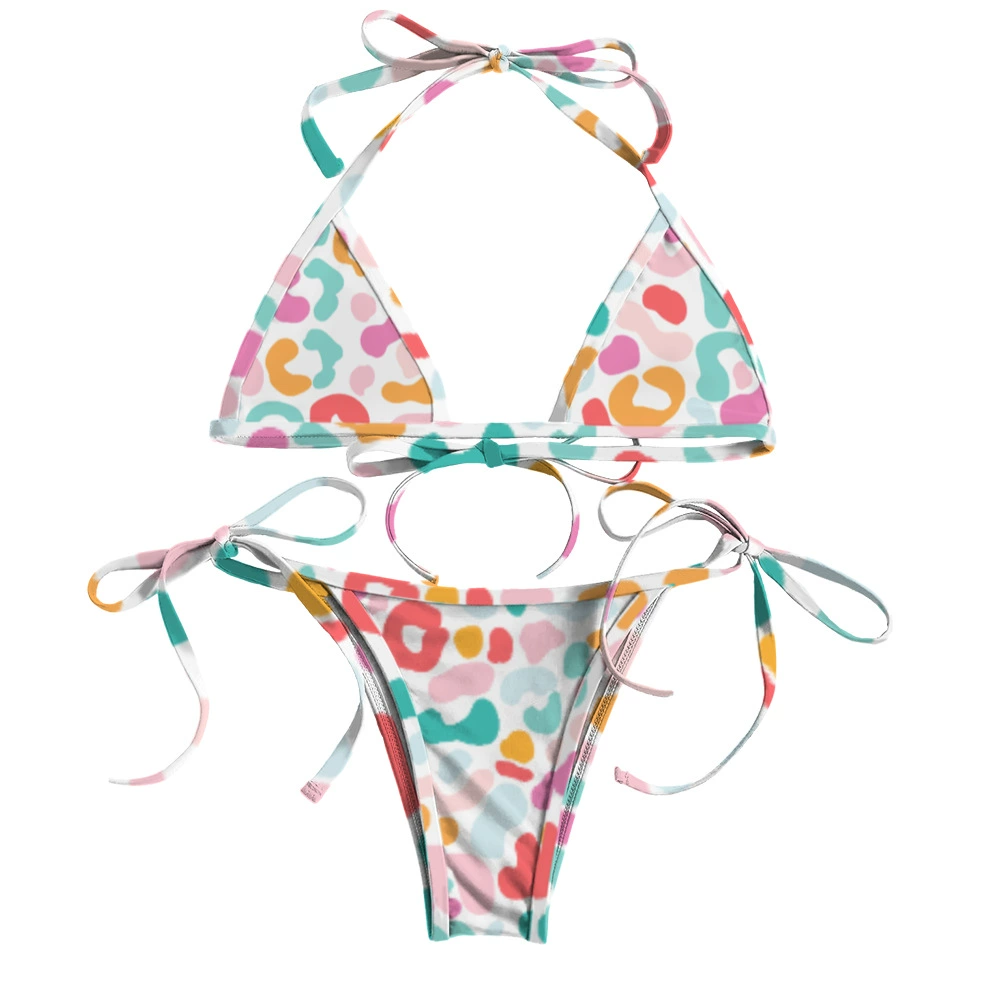 Printed Bikini Two Piece Set