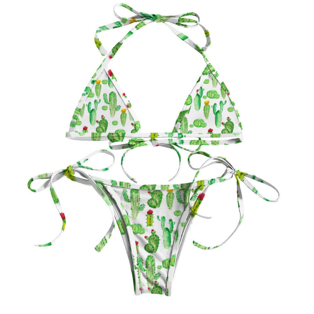 Printed Bikini Two Piece Set