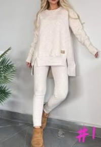 Oversized Sweatshirt Legging Set